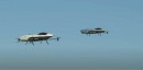 Two Mk3 aircraft take to the skies side-by-side for the first time