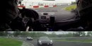 Megane RS Driver Goes Berserk while Running from Porsche 911 Turbo S on Nurburgring