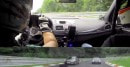 Megane RS Driver Goes Berserk while Running from Porsche 911 Turbo S on Nurburgring