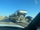 Tesla Cybetrucks spotted on Interstate 5 in California