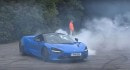 Mental McLaren 720S Does Burnout and Donuts at Goodwood