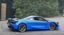 Mental McLaren 720S Does Burnout and Donuts at Goodwood