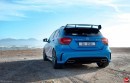 Mercedes A45 AMG on Vossen 20-Inch Wheels Takes a Stroll on the Beach