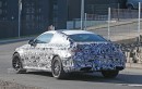Mercedes-AMG C63 Coupe spyshots with typical AMG exhaust tips