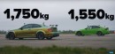 Mercedes-AMG C63 Drag Races BMW M3 in 1,400-HP Battle