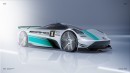 Mercedes-AMG 2030 EV Lineup rendering