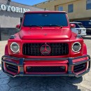 Mercedes-AMG G 63 Satin Brushed Red on Forgiato 24s for sale by Champion Motoring
