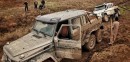 Mercedes-AMG G63 6x6 Gets Stuck in Mud