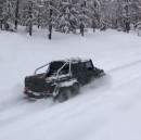Mercedes-AMG G63 6X6 in snowstorm