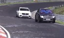 2018 Mercedes-AMG GLC63 Coupe Attacks Bentley Bentayga Diesel in Nurburgring Testing