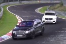 2018 Mercedes-AMG GLC63 Coupe Attacks Bentley Bentayga Diesel in Nurburgring Testing