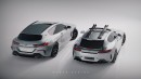 Mercedes-AMG GT and BMW 8 Series Shooting Brake Renderings Redefine German Style