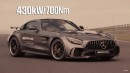 Mercedes-AMG GT R vs. C63 S vs. A45 S speed comparison on Motor