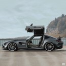Mercedes-AMG GT R Pro with gullwing doors (rendering)