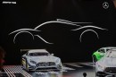 Mercedes-AMG hypercar sketch at 2016 Paris Motor Show