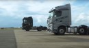 Mercedes and Scania Trucks Have the Strangest Drag Race Ever
