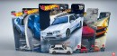 Mercedes-Benz 500E Meets BMW M5 and Three More Cars in New Premium Hot Wheels Set