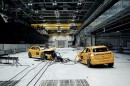 Mercedes-Benz conducted the world's first public two-EV crash test