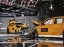 Mercedes-Benz conducted the world's first public two-EV crash test