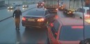 Peppery road rage incident in Russia