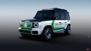 Mercedes-Benz Concept EQG becomes Dubai Police Edition in rendering by SRK Designs on YouTube
