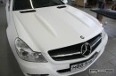 Mercedes Benz SL Matte White Wrap