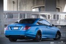 Mercedes CL63 AMG with Matte Blue Wrap and ADV.1 Wheels