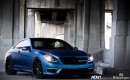 Mercedes CL63 AMG with Matte Blue Wrap and ADV.1 Wheels