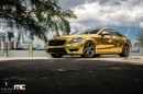 Mercedes CLS 63 AMG Makes Gold Wrap and Vellano Wheels Cool
