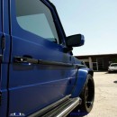 Mercedes G-Class Wrapped in Blue Brushed Metallic