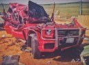Mercedes G63 AMG Disintegrated in Saudi Arabia Crash