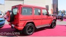 Mercedes G63 AMG Red and Carbon Wrap