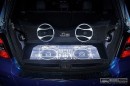 Mercedes GLK Wrapped in Blue Chrome