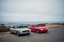 Classic Mercedes SL Models Along the Californian Coast