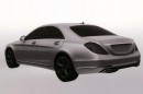 Mercedes S-Class Plug-in Hybrid patent photos