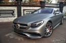 Mercedes S63 AMG Coupe Wrapped in Matte Gray
