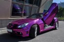 Mercedes SLK in Purple Chrome