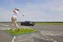 Mercedes SLS AMG: Golf Ball Catch record
