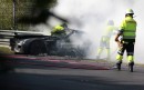 Mercedes SLS Black Series Fire