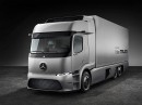 Mercedes-Benz urban eTruck, a three-axle short-radius distribution truck