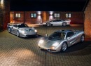 Mercedes-Benz CLK GTR, Porsche 911 GT1 and McLaren F1 Shell photo shoot by carlifestyle on Instagram