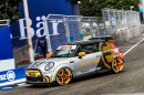 New FIA Formula E Safety Car from BMW Group made its debut at Rome E-Prix: the MINI Electric Pacesetter inspired by JCW