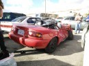 Mazda Miata totaled after being T-boned by Jeep Grand Cherokee