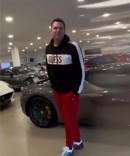Matt Fiddes at Ferrari Dealership