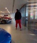 Matt Fiddes at Ferrari Dealership