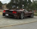 Ford Mustang Supercar Sells the Mid-Engine Layout in 3D Render Video