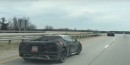 Mid-Engined Corvette (C8) Caravan Spotted In The Wild