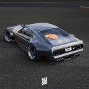 Mid-Engined Ford Mustang Boss 302 "Super Pony" rendering