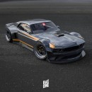 Mid-Engined Ford Mustang Boss 302 "Super Pony" rendering