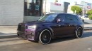 Midnight Purple Widebody Rolls-Royce Cullinan Black Badge on 26s by RDB LA